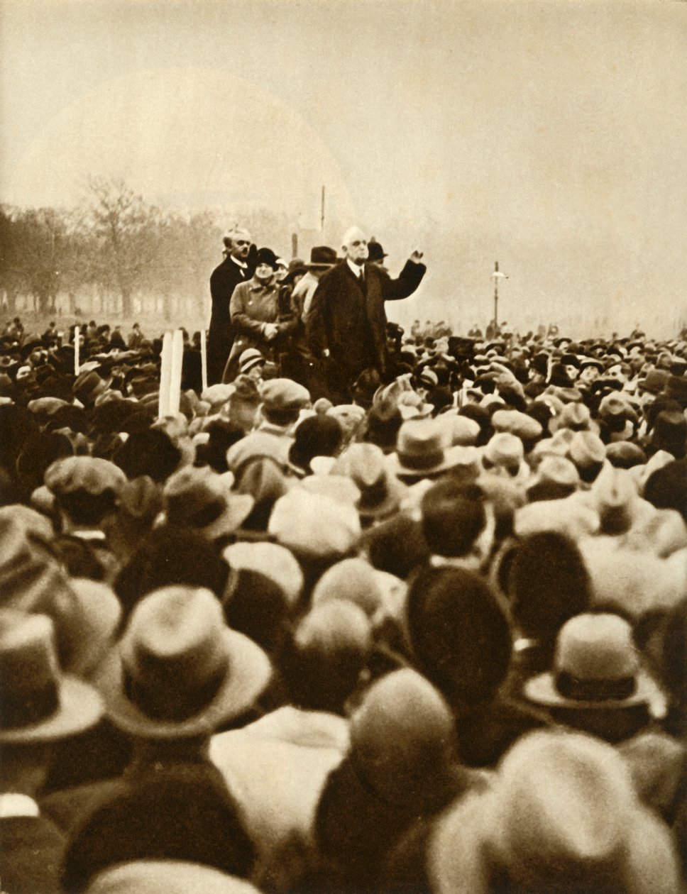Anti-regeringsdemonstration, Hyde Park, London, 6. februar 1933, 1935.i af Unbekannt