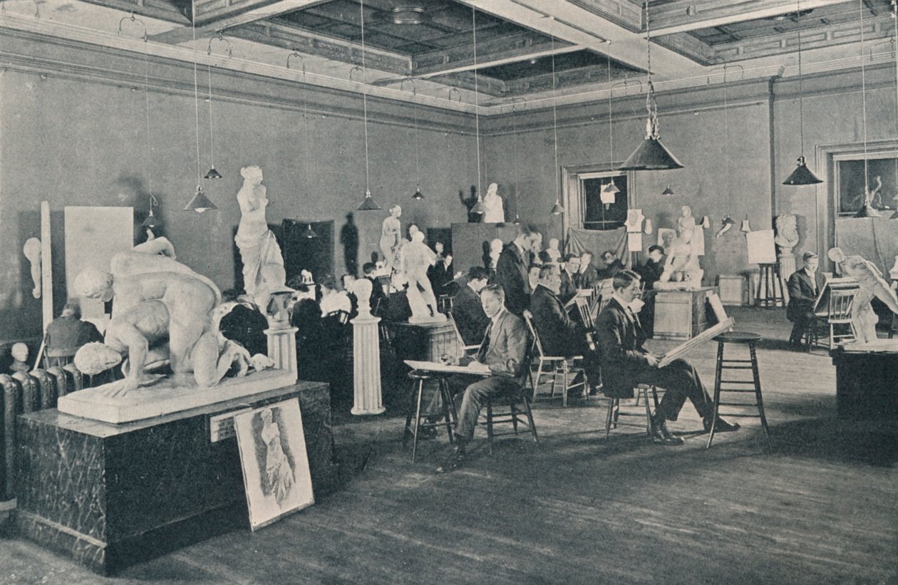 Antikvitets- og livskurser ved Ontario College of Art, Toronto, c1913 af Unbekannt