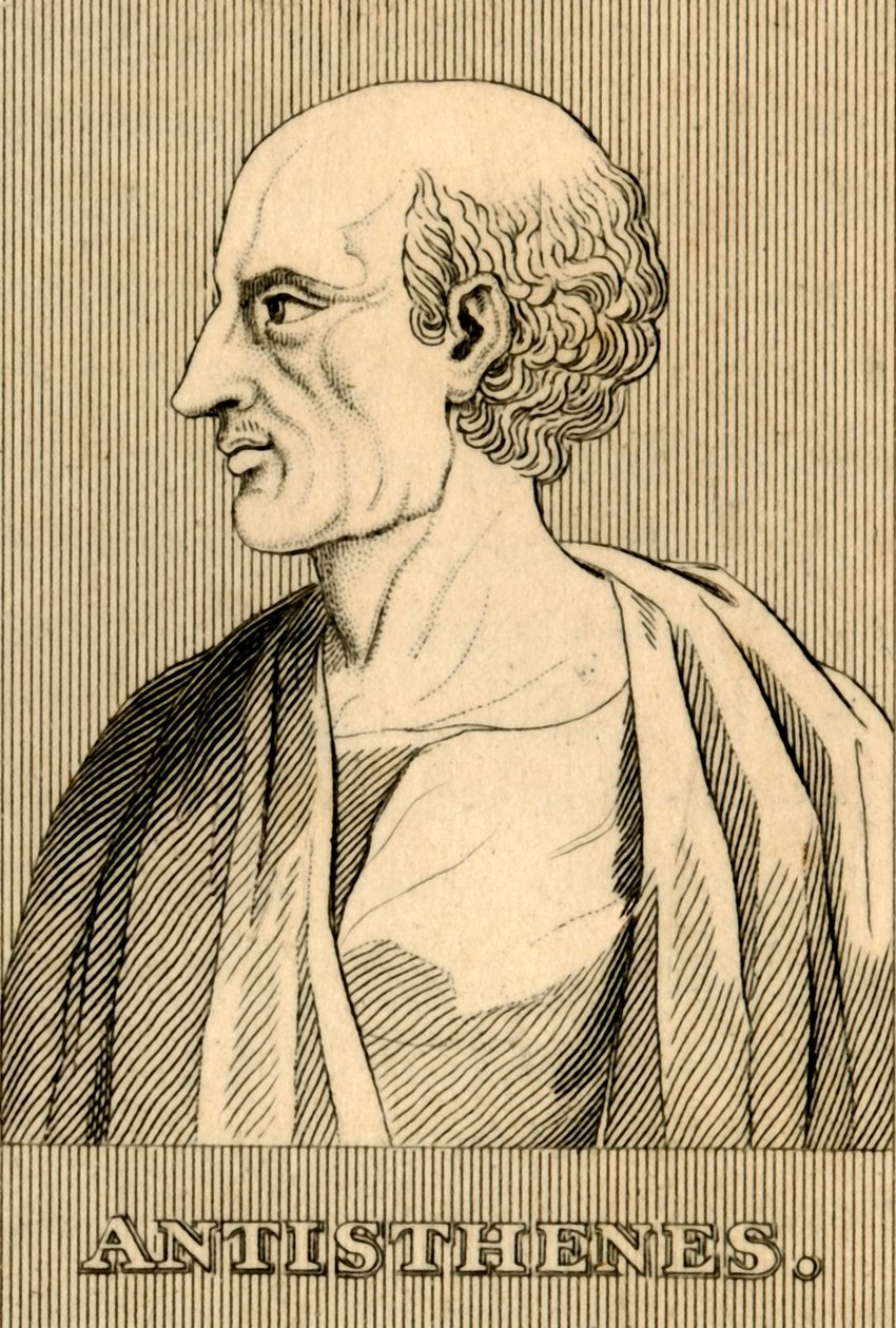 Antisthenes, c445-365 f.Kr., 1830. af Unbekannt