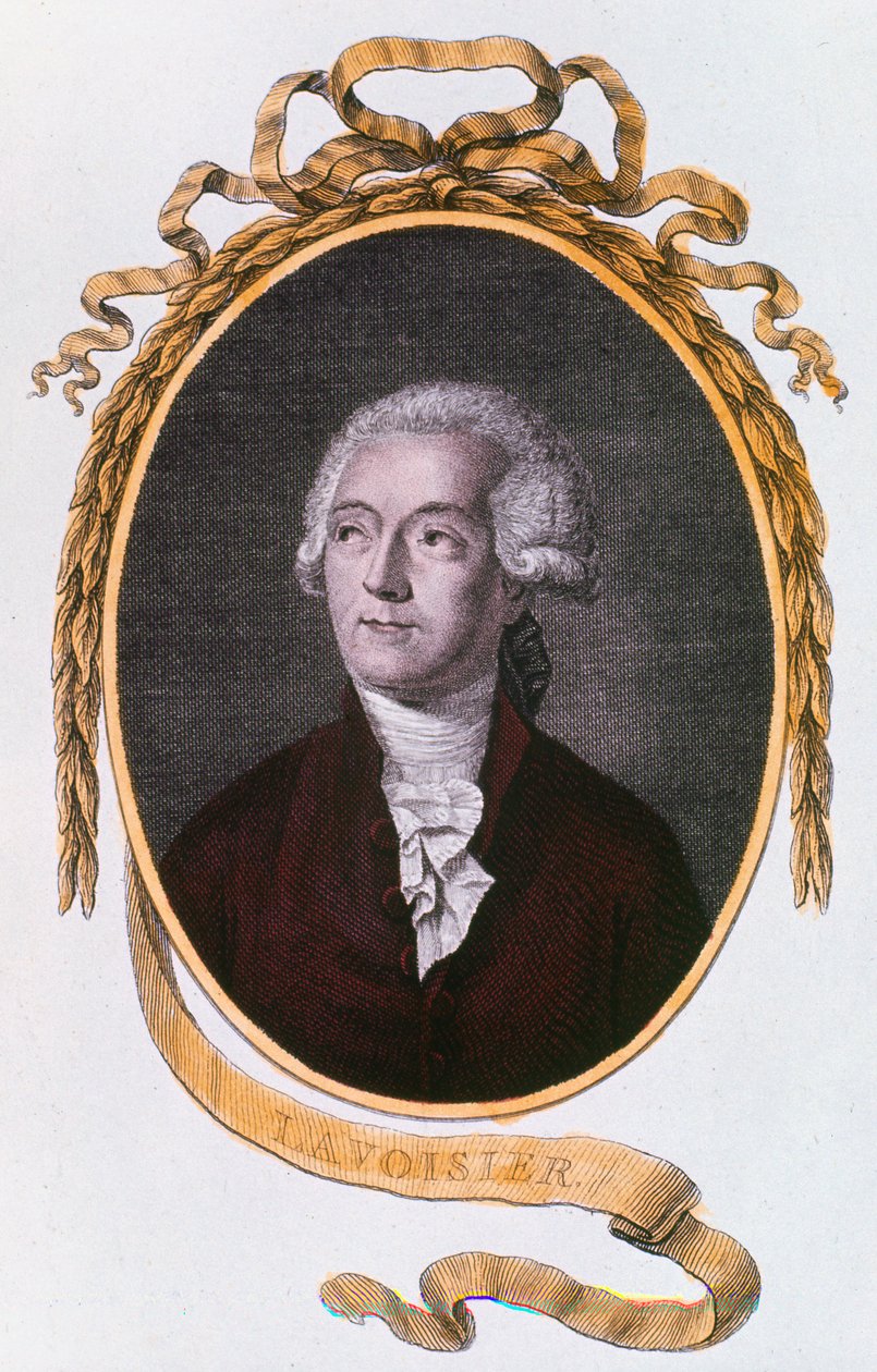 Antoine Laurent Lavoisier, fransk kemiker fra det 18. århundrede, 1801 af Unbekannt