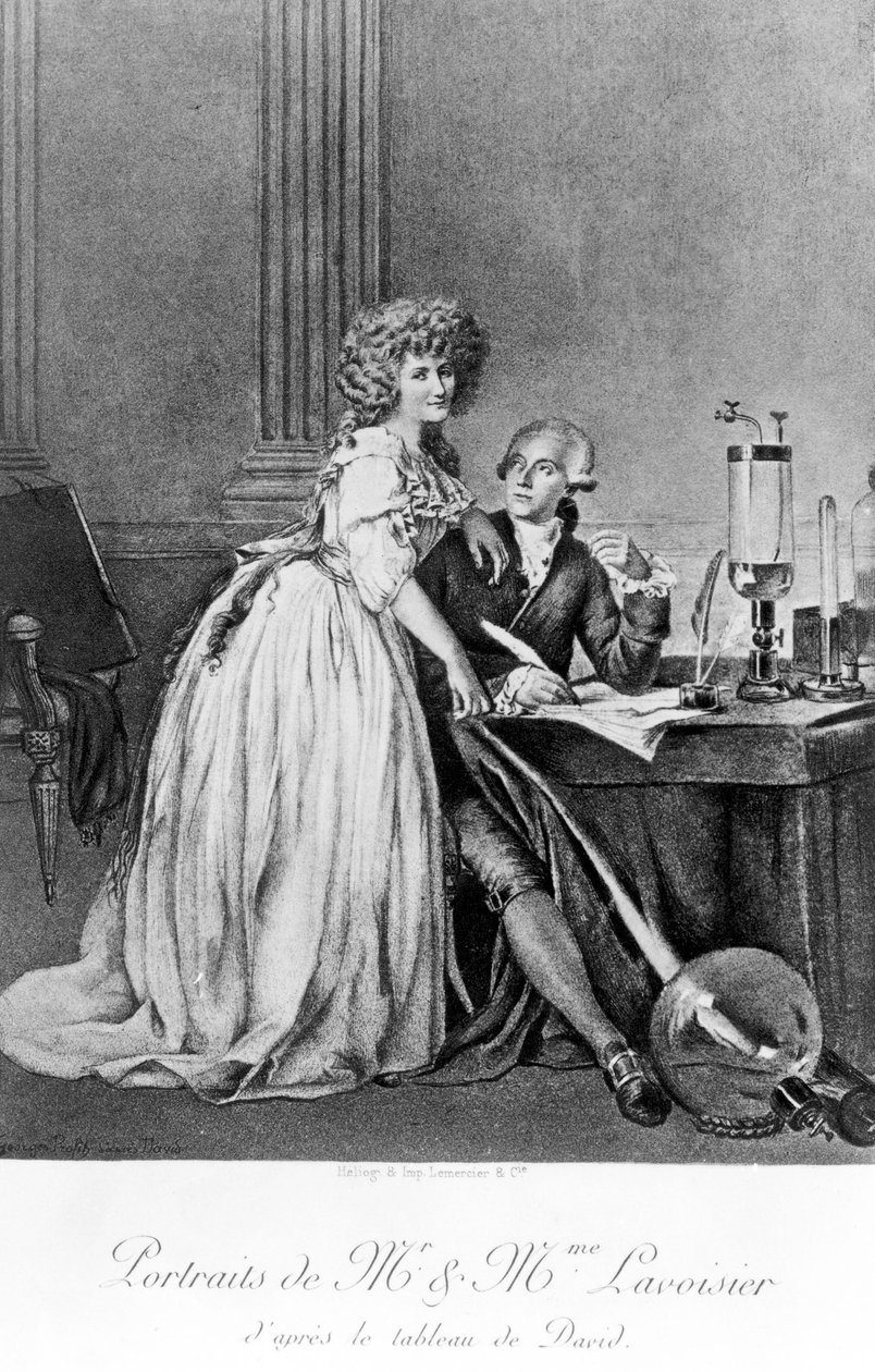 Antoine Lavoisier, fransk kemiker af Unbekannt