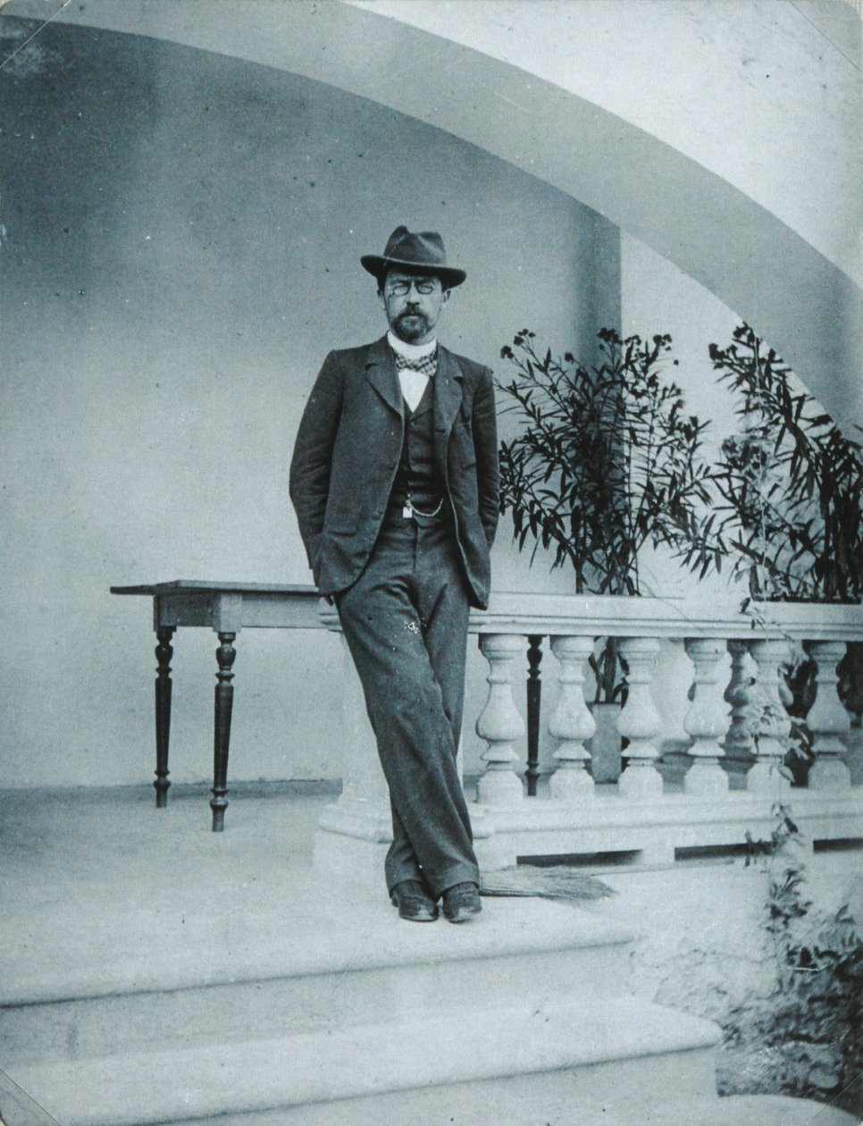 Anton Tjekhov i Jalta, 1899-1900 af Unbekannt