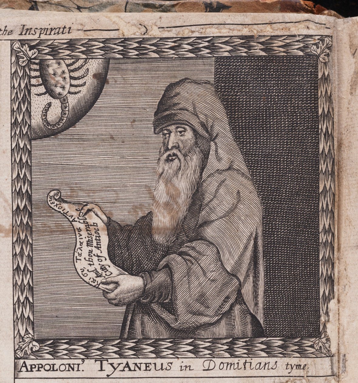 Apollonius af Tyana Fra: The Order of the Inspirati, 1659 af Unbekannt