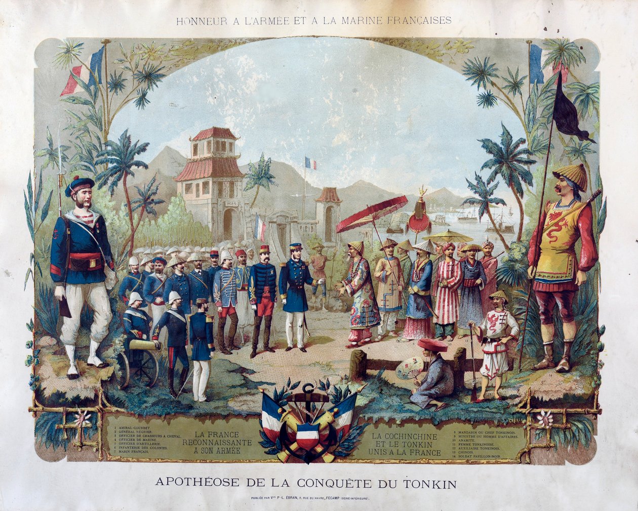 Apotheosis of the Conquest of Tonkin, ca 1885. af Unbekannt