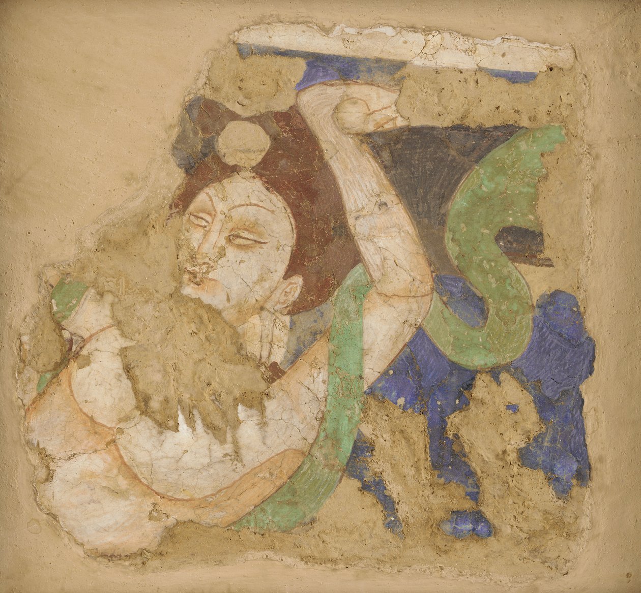 Apsara, fra hule 224, 4.-6. århundrede. af Unbekannt
