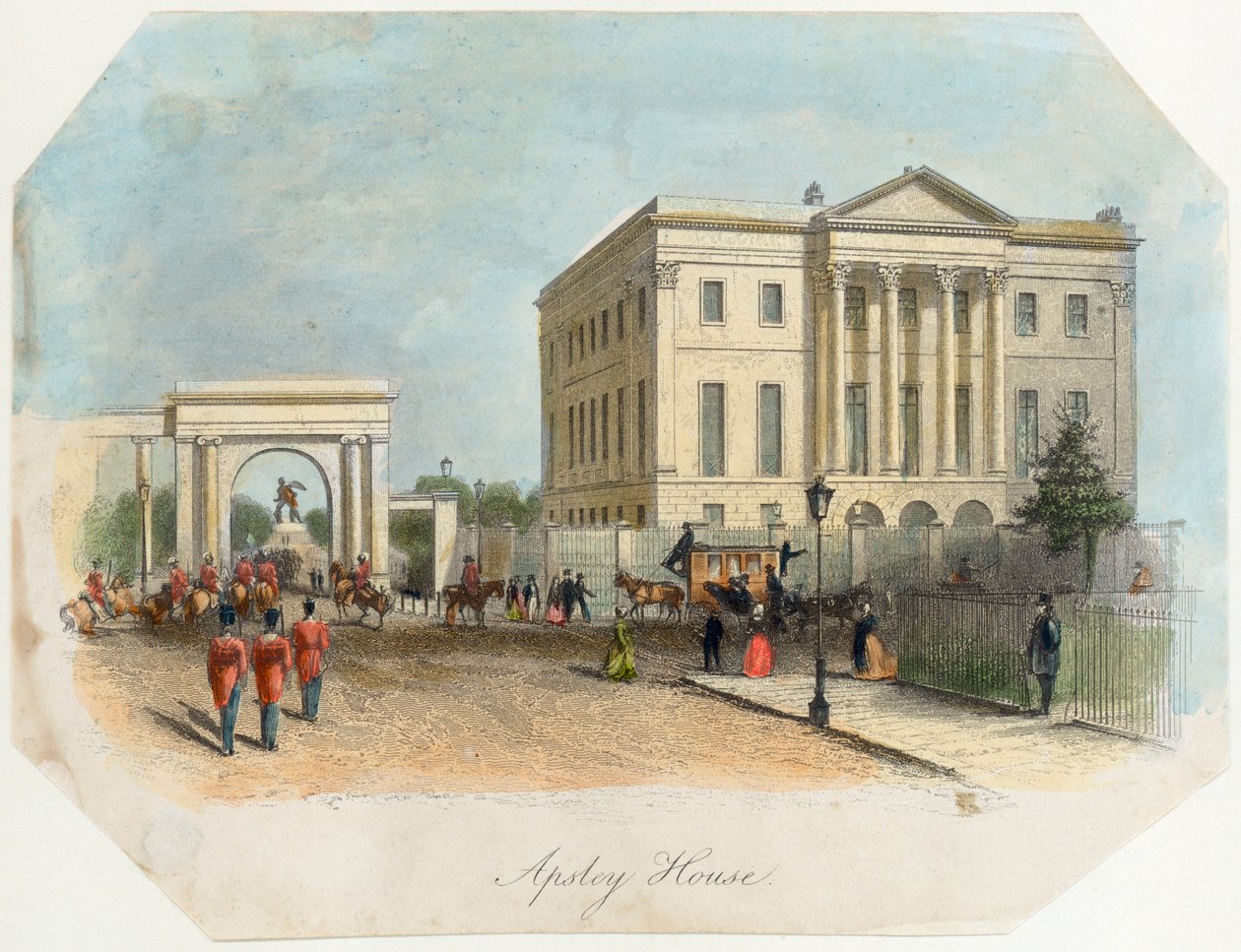 Apsley House, Hyde Park Corner, London, 1850 af Unbekannt