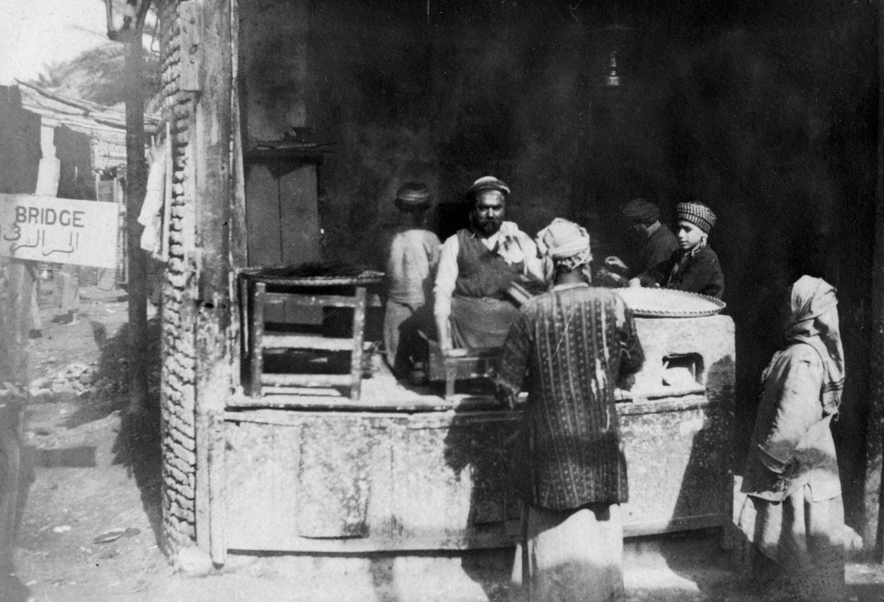 Arabisk kok, Aleppo-vejen, Bagdad, Irak, 1917-1919 af Unbekannt