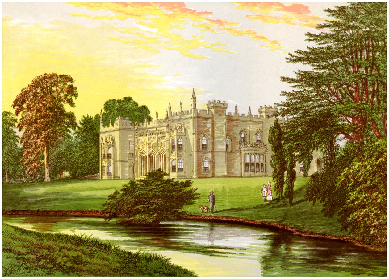 Arbury Hall, Warwickshire, hjemsted for familien Newdegate, c1880 af Unbekannt