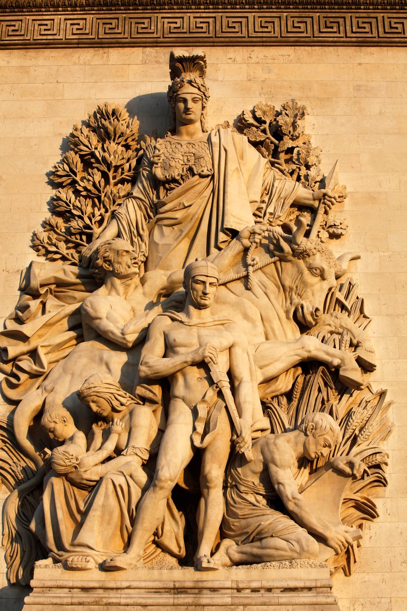 Arc de Triomphe-skulpturen: Triumfen af Antoine Etex (1810), Paris, Frankrig af Unbekannt