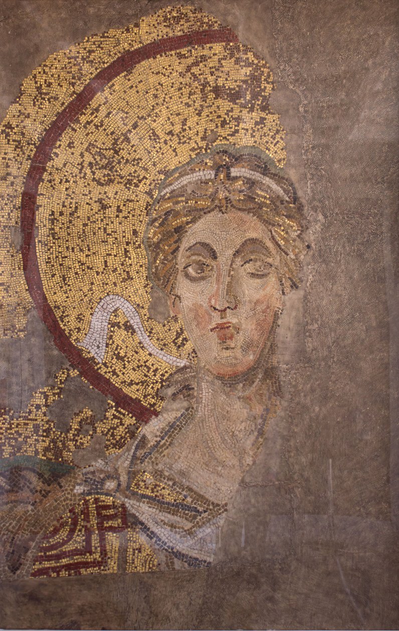 Ærkeenglen Gabriel, byzantinsk, original fra begyndelsen af det 20. århundrede dateret fra det 9. århundrede. af Unbekannt