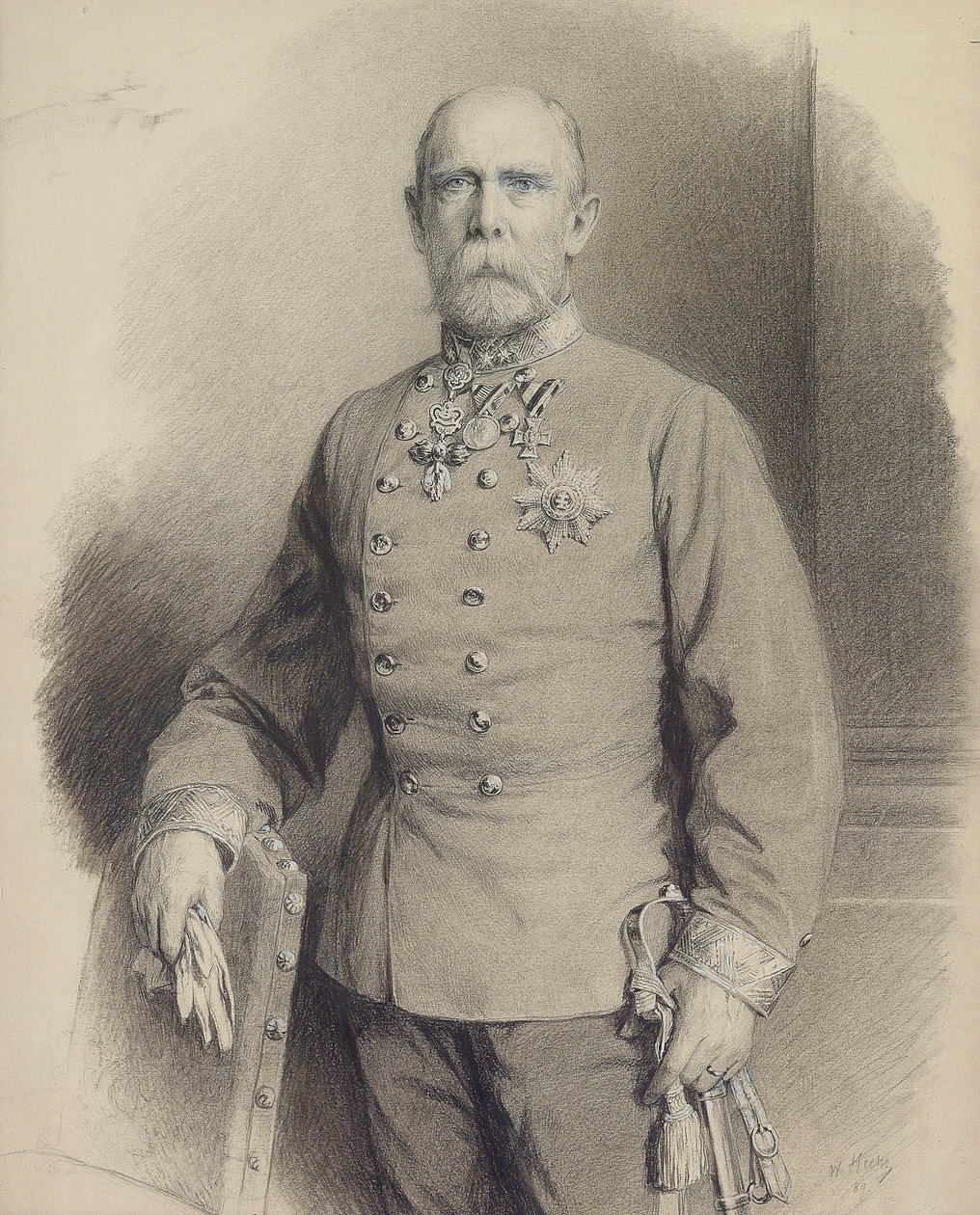 Ærkehertug Karl Ludwig af Østrig 1833-1896, 1889. af Unbekannt