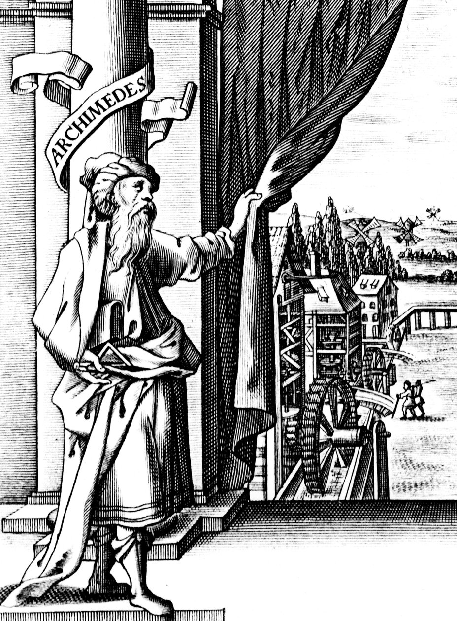 Archimedes c287-212 f.Kr., oldgræsk matematiker og opfinder af Unbekannt