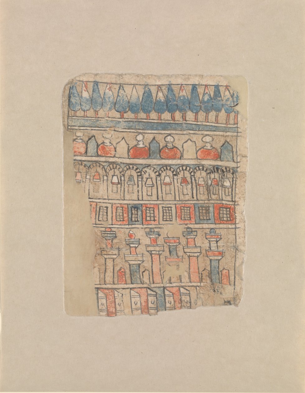 Arkitektonisk scene, 1500-tallet. af Unbekannt
