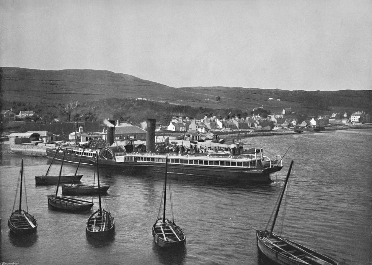 Ardrishaig - Dampskibet Columba ved Ardrishaig Quay, 1895 af Unbekannt