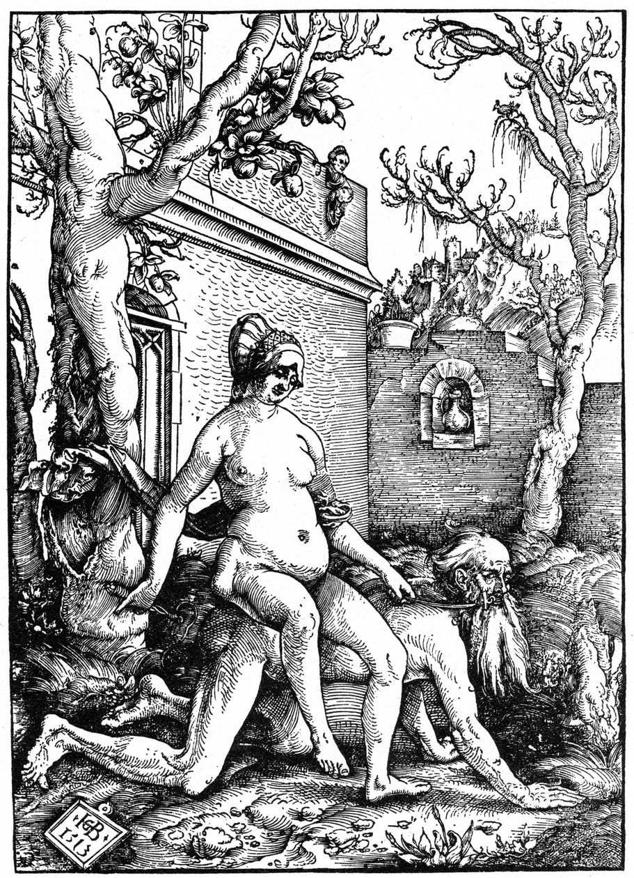 Aristoteles og Phyllis, 1513 1964 af Unbekannt