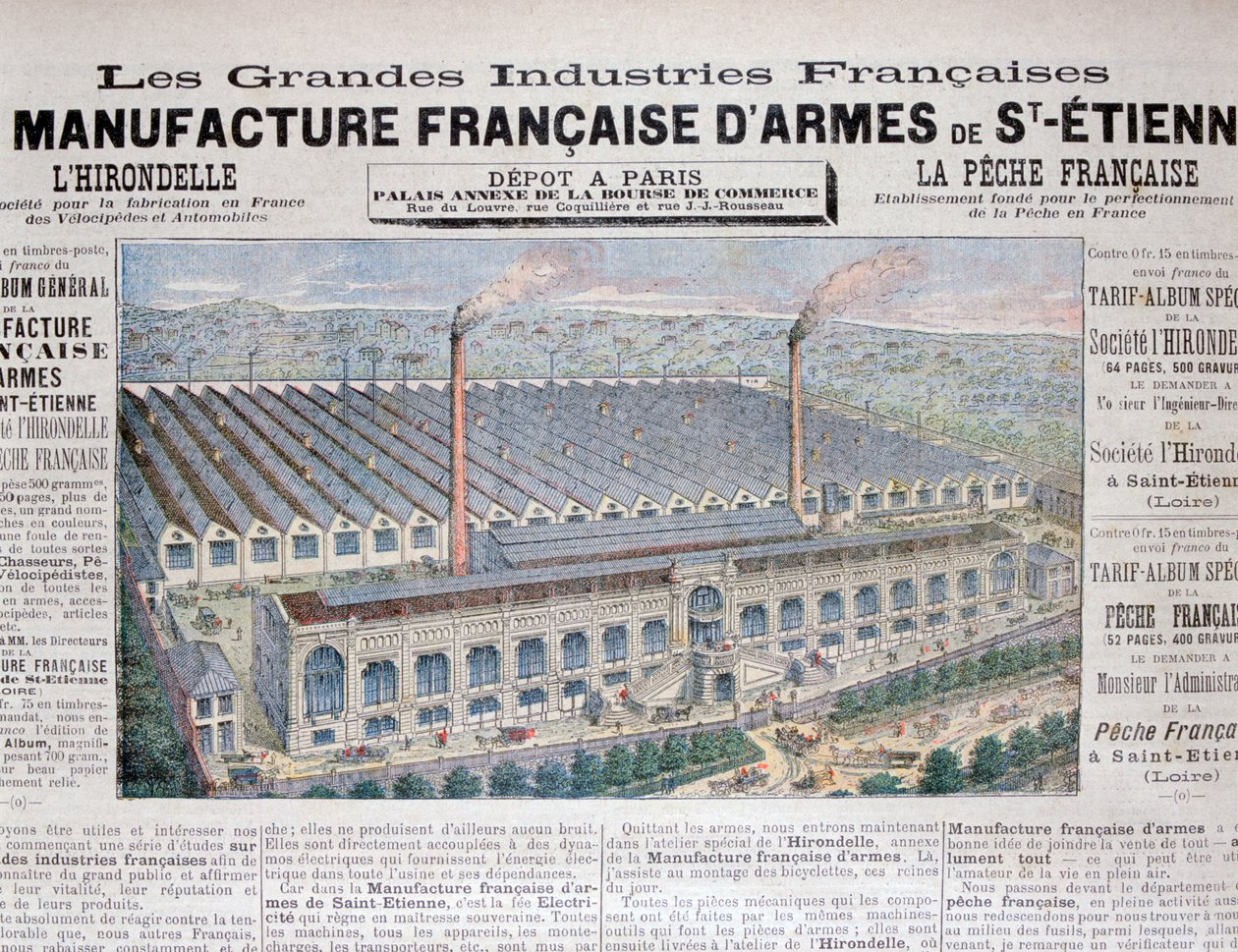 Våbenfremstillingsindustrien, St Etienne, 1896 af Unbekannt