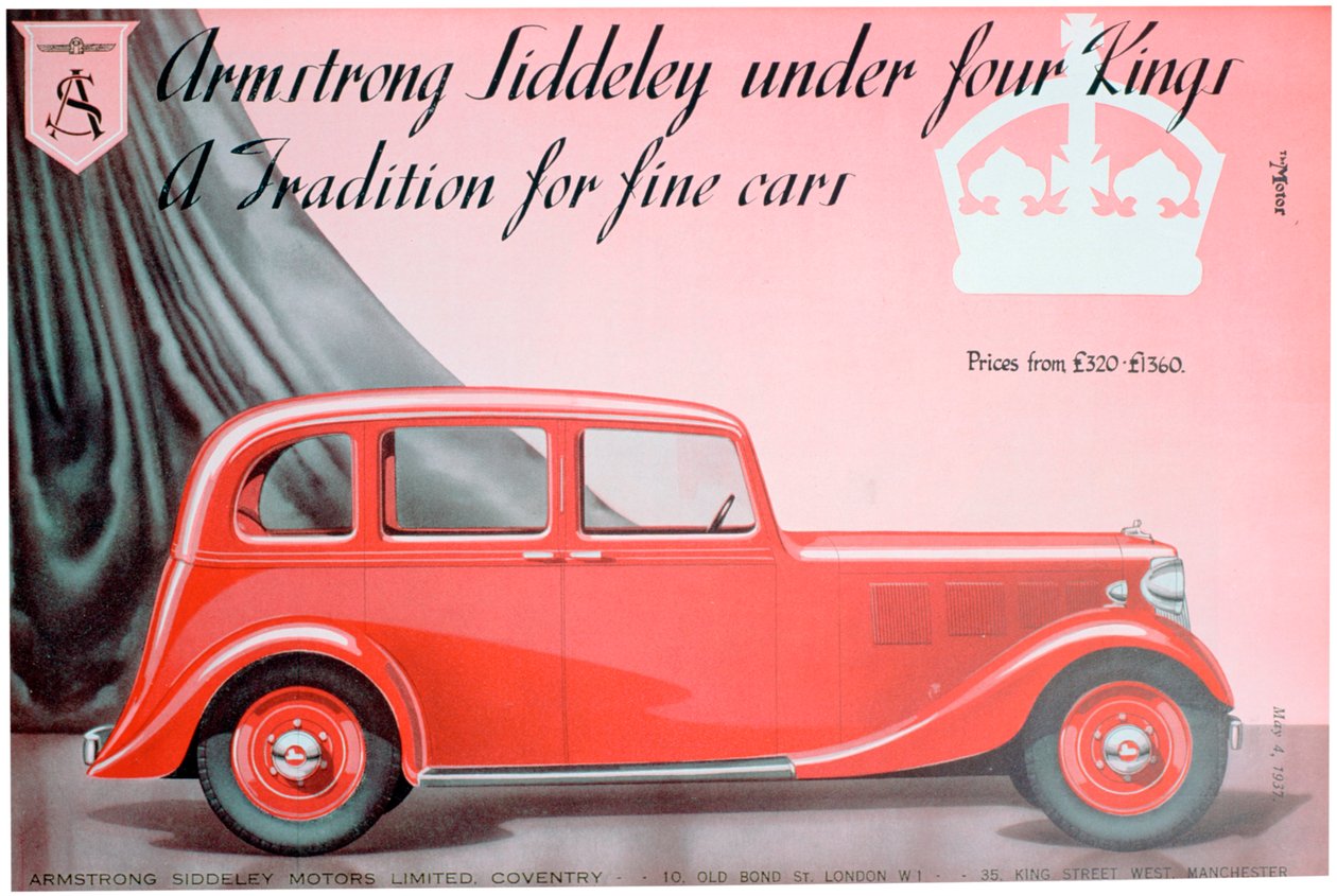 Armstrong Siddeley Motors annonce, 1937 af Unbekannt