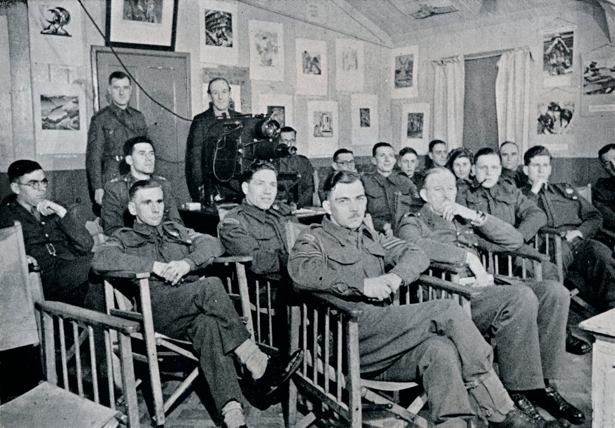 Army Art Group: Adrian Hill, R.B.A., R.O.I., foredrag om The Art and Aims of Picasso, 1944 af Unbekannt
