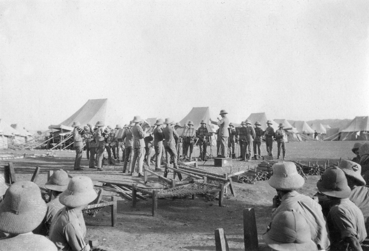 Hærorkesterøvelse, Howshera, 1917 af Unbekannt
