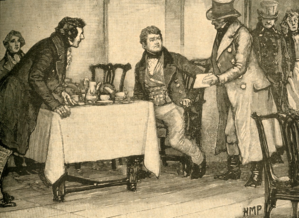 Anholdelse af den irske politiker og parlamentsmedlem Daniel OConnell, 1830 c1890. af Unbekannt