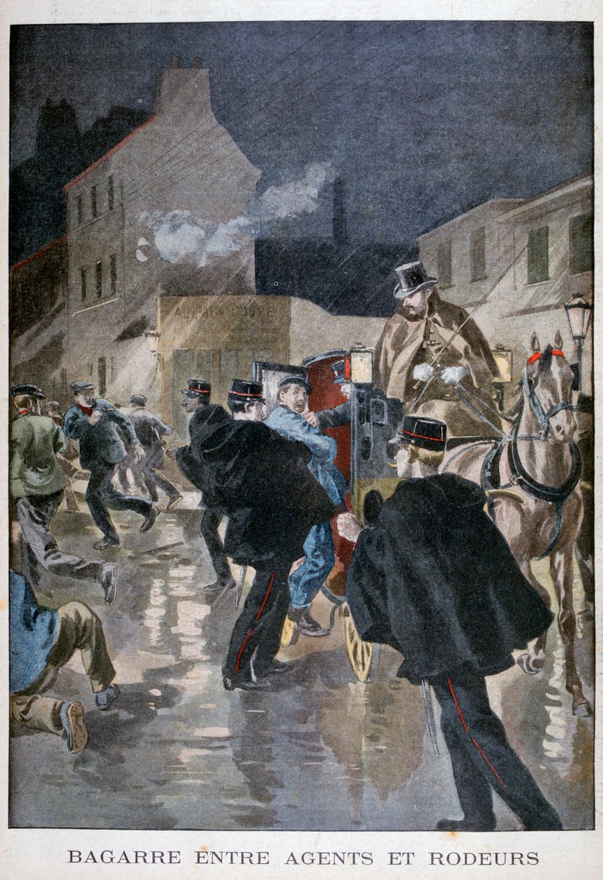 Arresteret af politiet, Paris, 1900 af Unbekannt