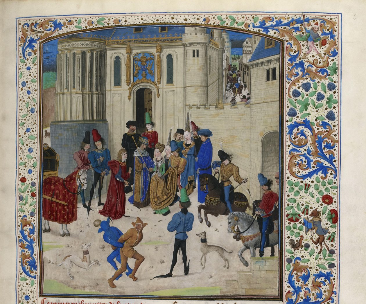 Ankomst af Isabeau de Bavaria til Paris, ca 1470-1475. af Unbekannt