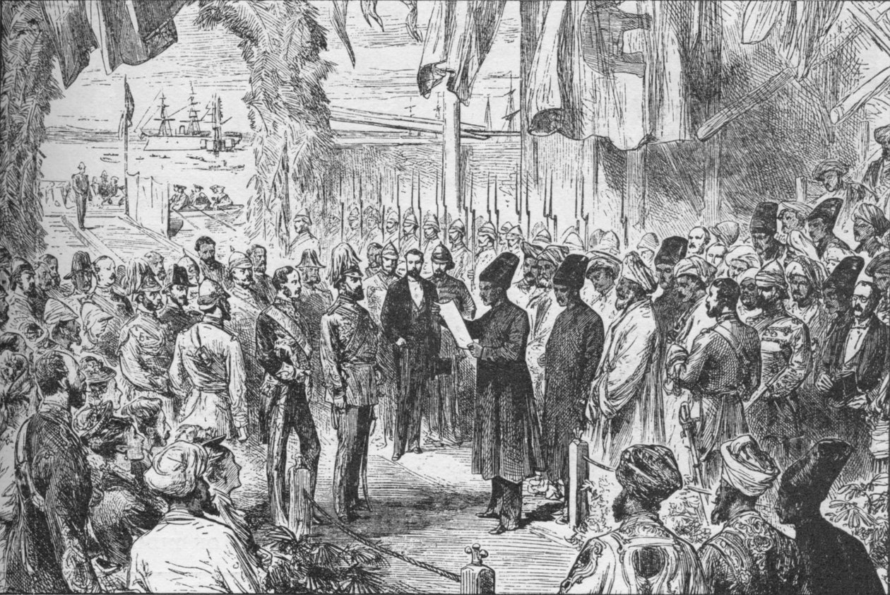 Ankomst af prinsen af Wales til Bombay, Indien, den 8. november 1875 1908 af Unbekannt