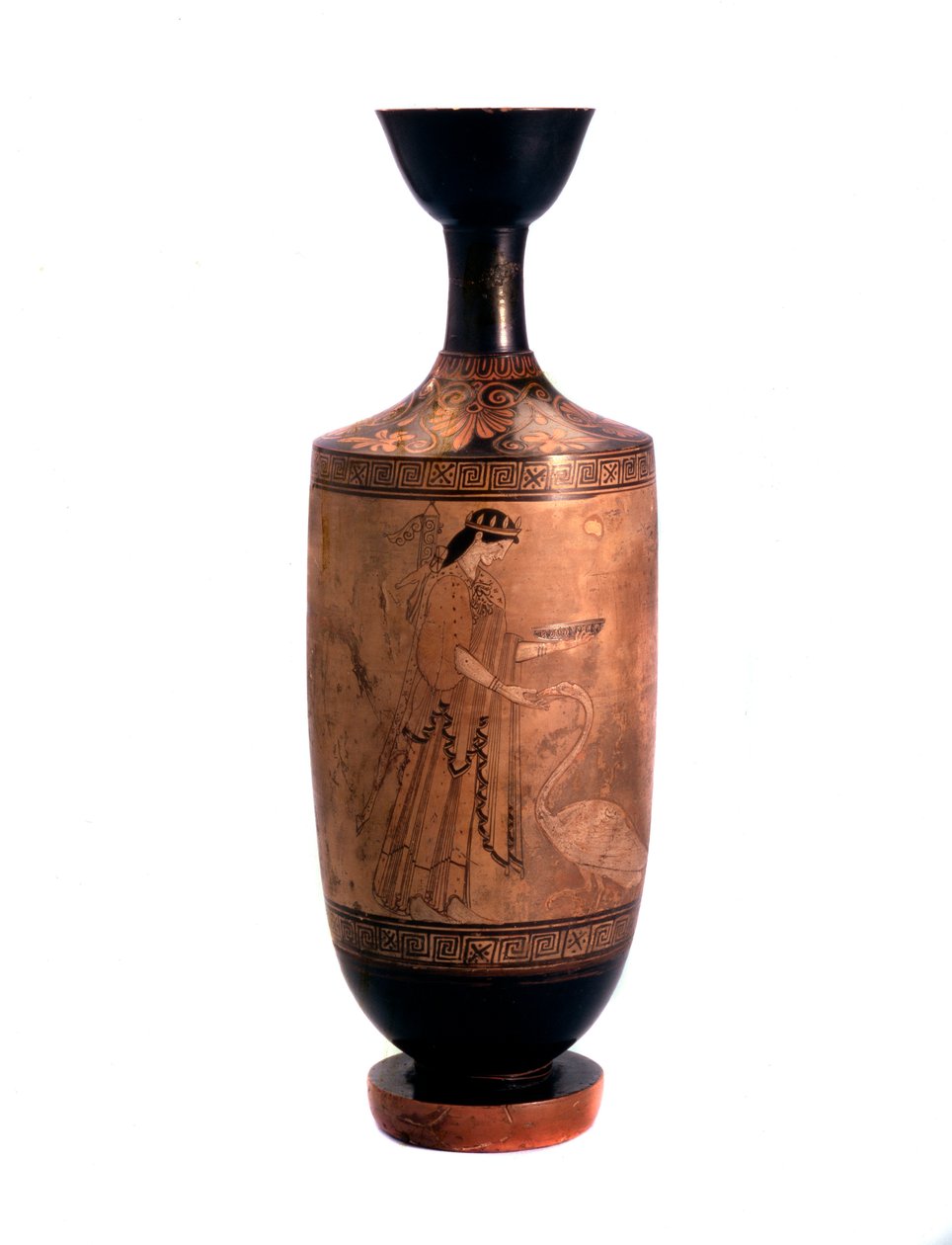 Artemis med en svane. Lekythos, hvidgrund, c490 f.Kr af Unbekannt