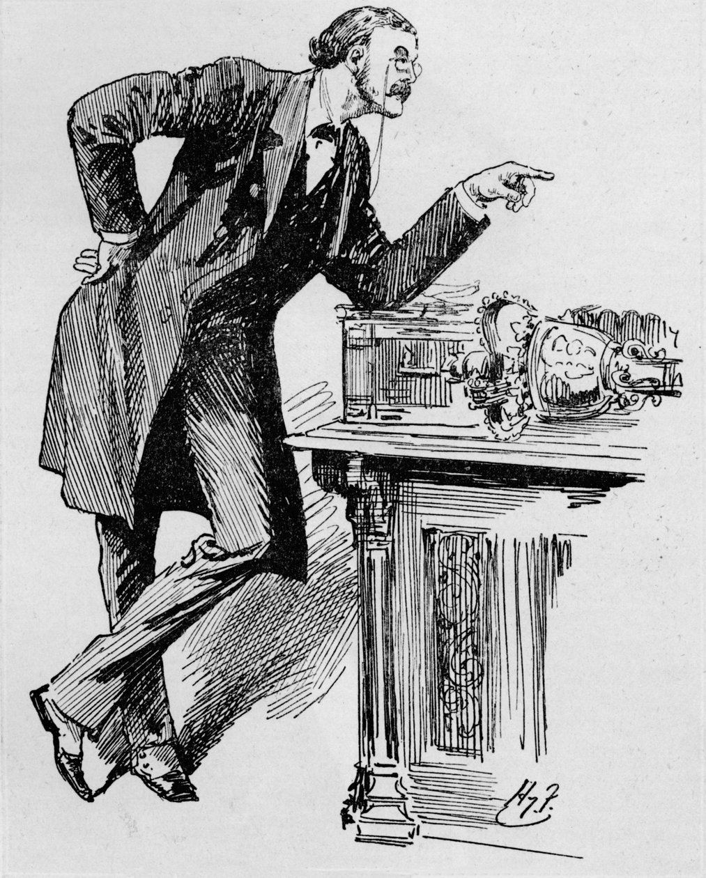 Arthur Balfour taler i Underhuset, 1890