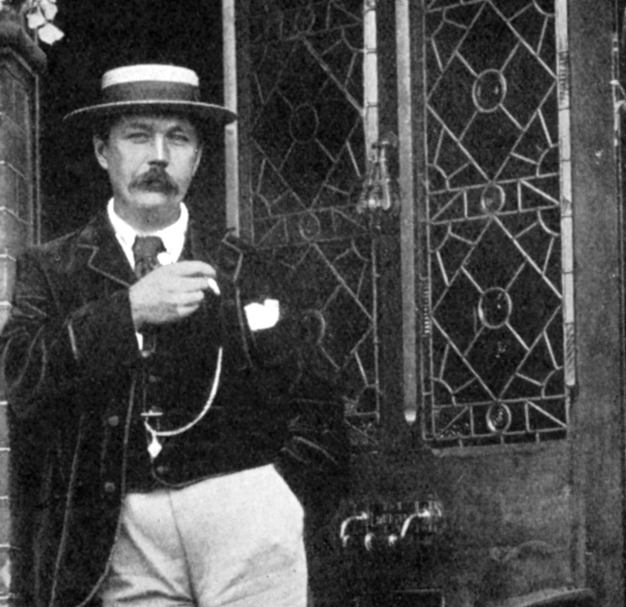 Arthur Conan Doyle, skotsk forfatter, c1900 af Unbekannt