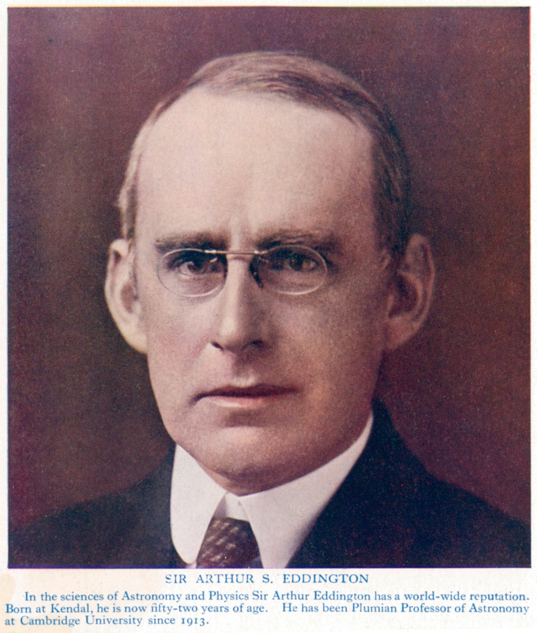 Arthur Stanley Eddington 1882-1944, britisk astronom og fysiker, c1934 af Unbekannt