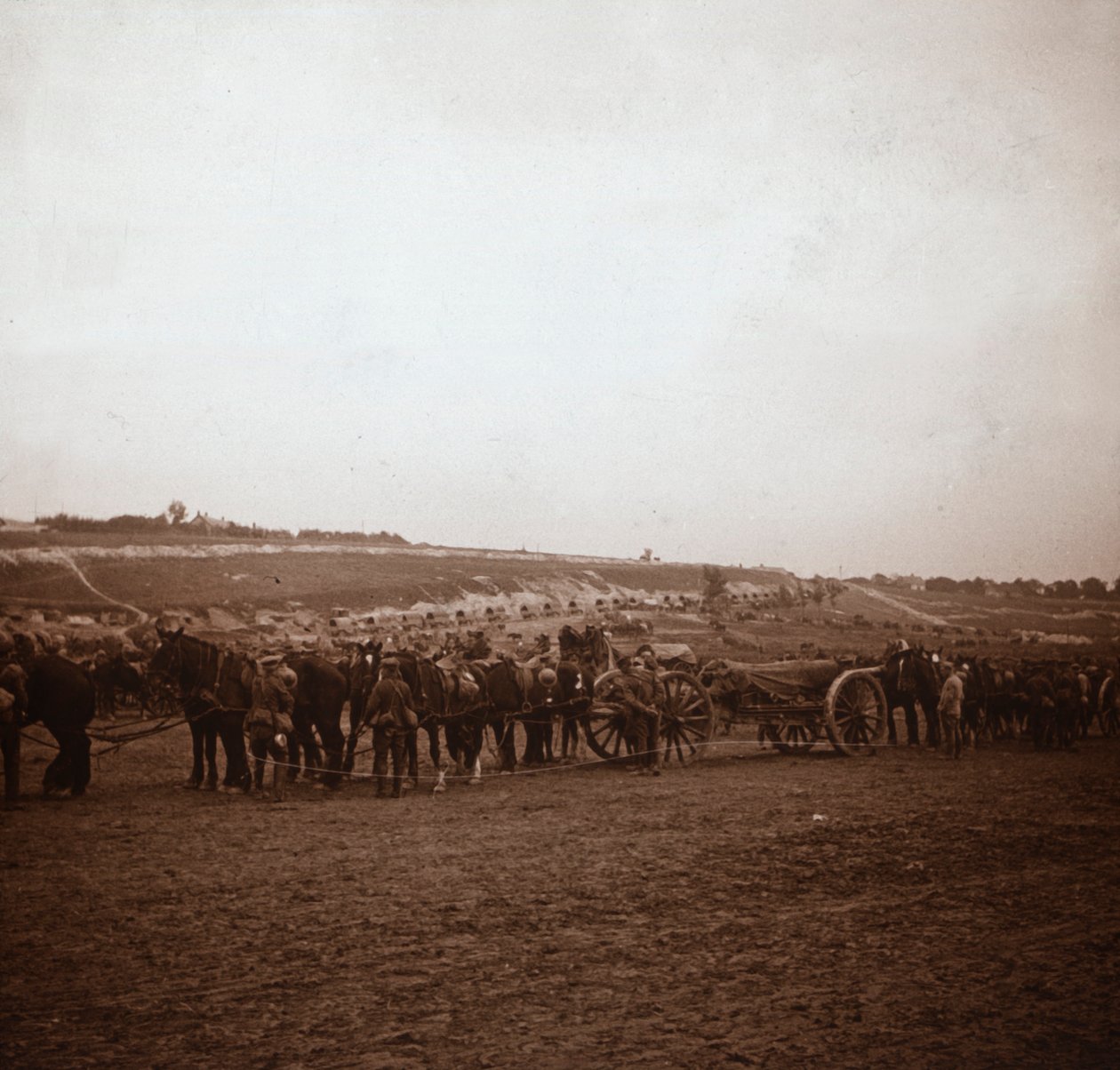 Artilleri, Genicourt, Nordfrankrig, c1914-c1918 af Unbekannt