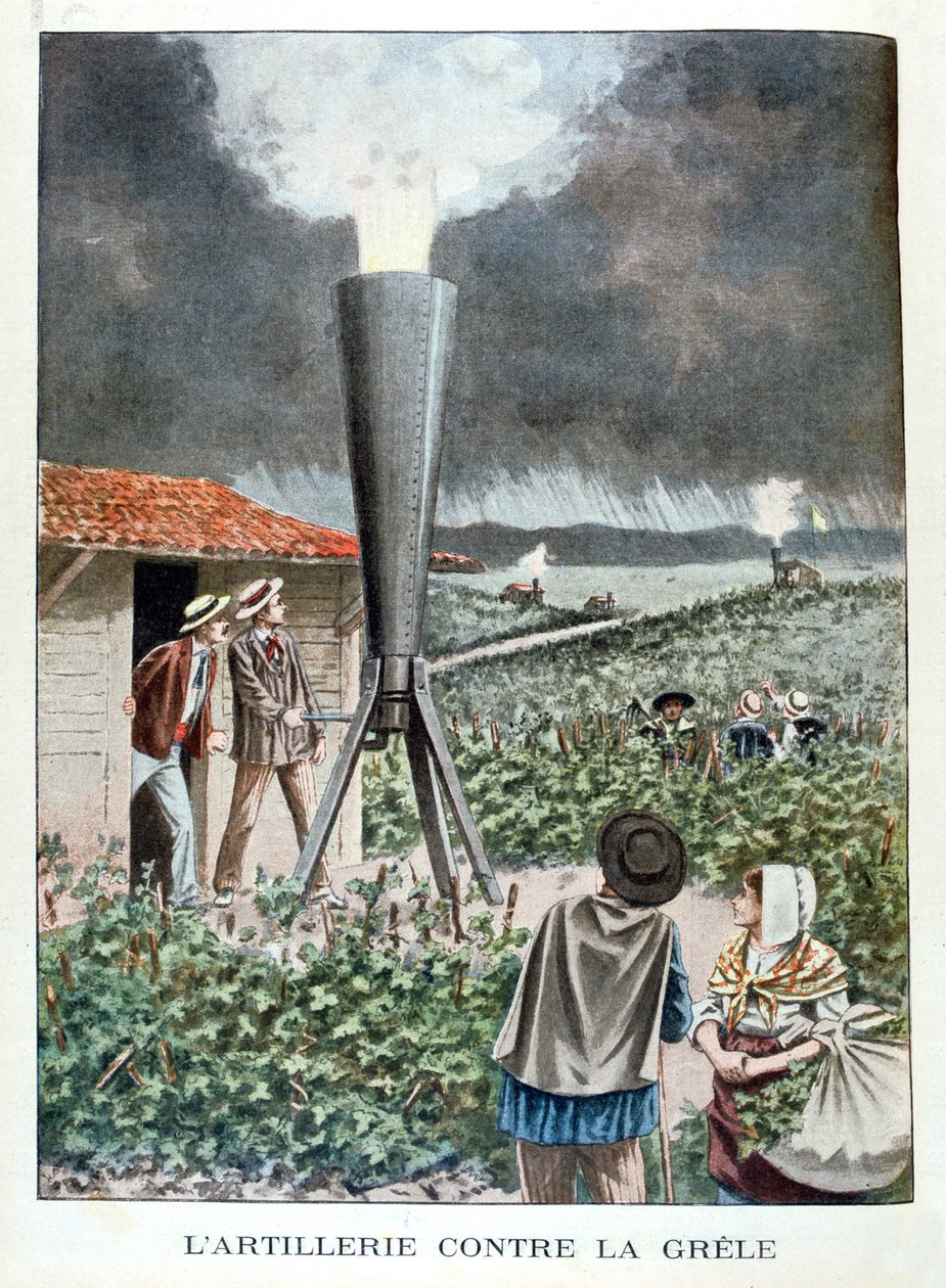 Artilleri mod haglstormen, 1901 af Unbekannt