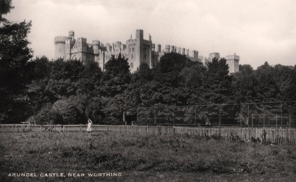 Arundel Castle, West Sussex, begyndelsen af det 20. århundrede af Unbekannt