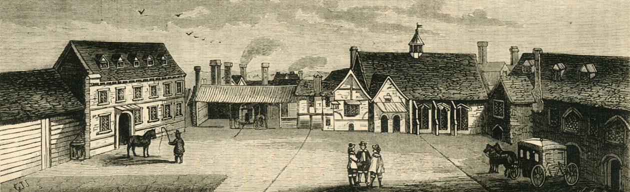 Arundel House mod nord, c1600-tallet, 1881. af Unbekannt