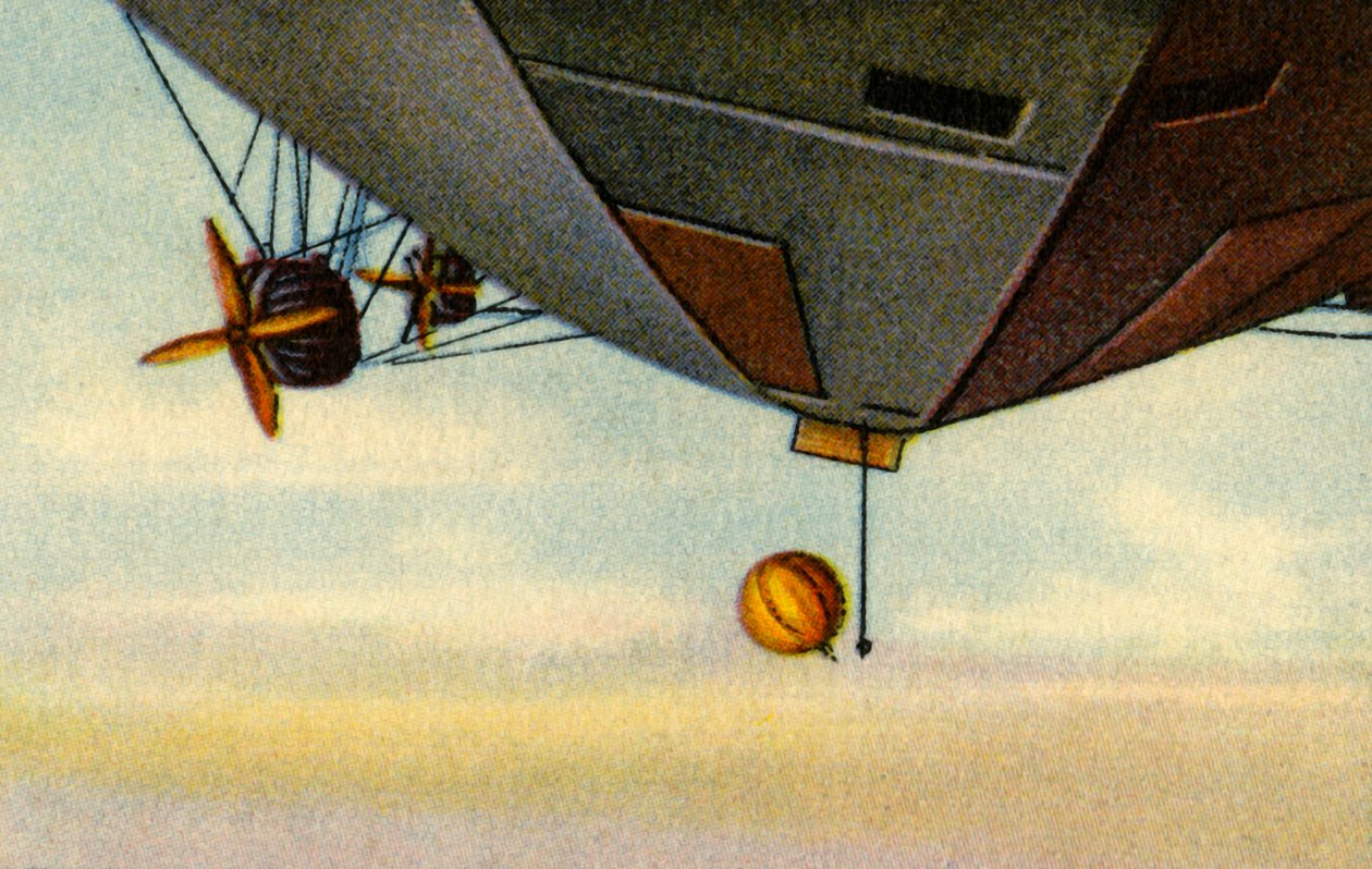 Opstigning af zeppelin, arktisk ekspedition, 1932. af Unbekannt