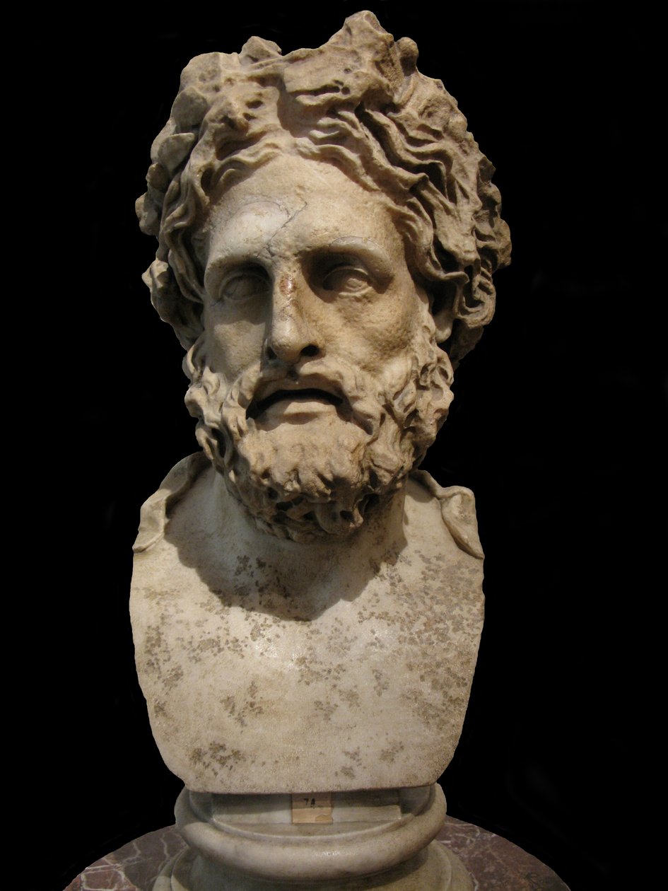 Asclepius, gud for medicin og helbredelse. Romersk kopi af græsk statue af Phyromachos, 2. århundrede f.Kr af Unbekannt