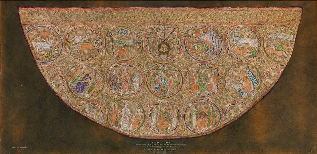 Ascoli Cope, original fra begyndelsen af det 20. århundrede dateret fra det 13. århundrede. af Unbekannt