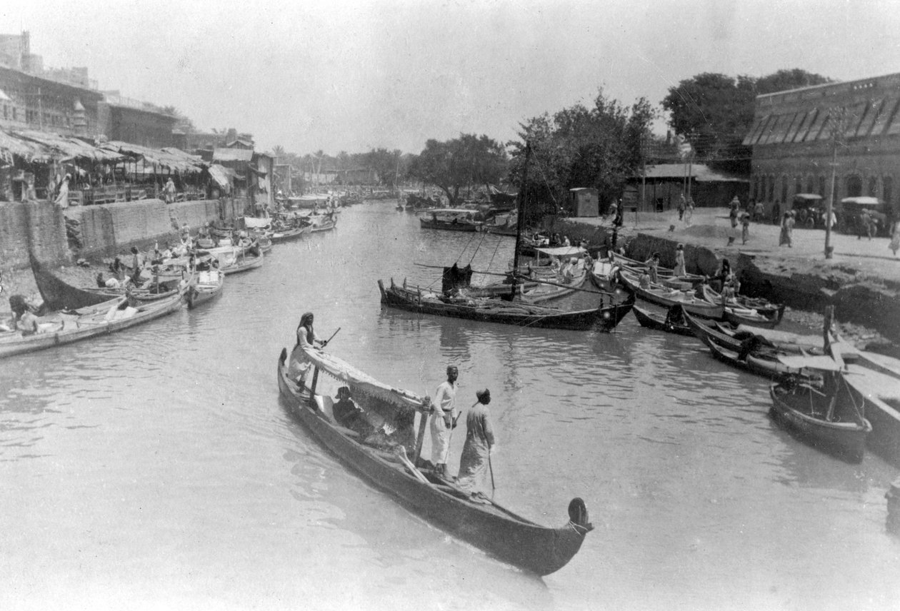 Ashar Creek, Basra, Irak, 1917 af Unbekannt