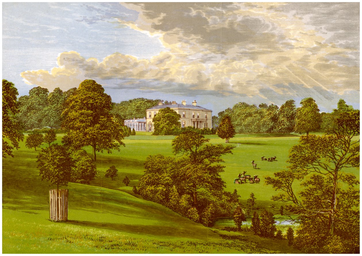 Ashcombe Park, Staffordshire, hjemsted for Sneyd-familien, c1880 af Unbekannt