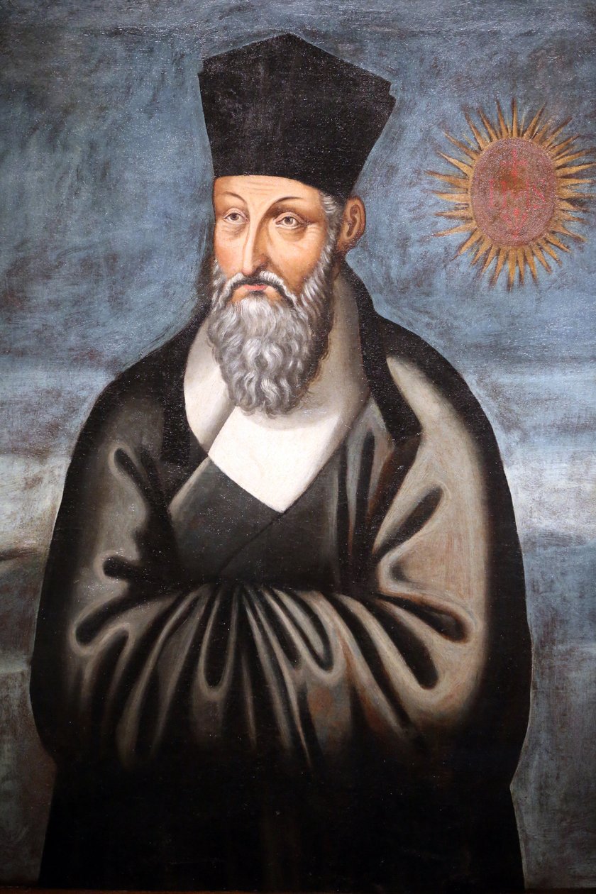 Asian Civilisations Museum. Kristendom i Asien: Hellig kunst og visuel pragt. Portræt af Matteo Ricci (En italiensk jesuit, der brugte det meste af sit liv på at bringe Christiantly til Kina). Emmanuele Pereira (Du Wenhui af Unbekannt