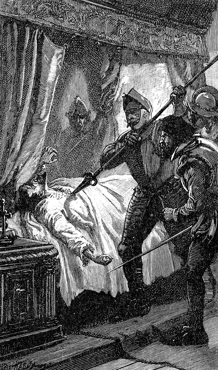 Mordet på Albrecht von Wallenstein, østrigsk soldat, 1634 1800-tallet af Unbekannt