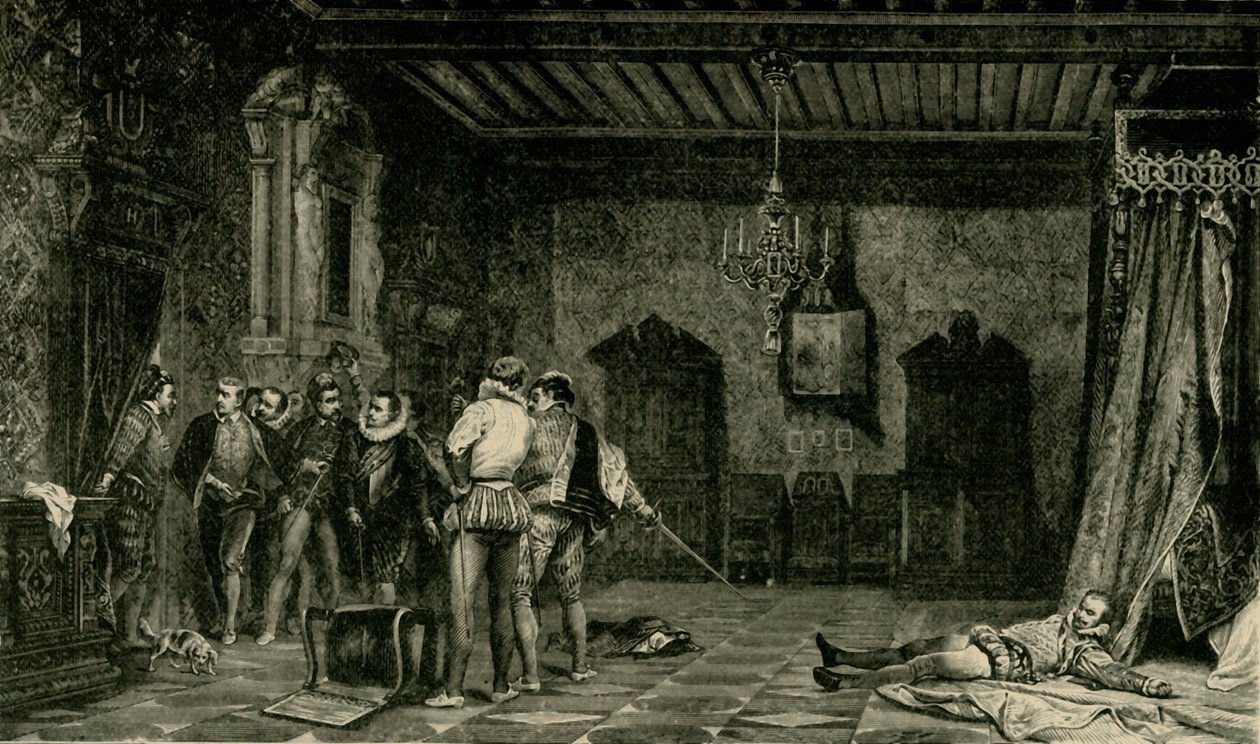 Mordet på Henry, hertug af Guise, december 1588, 1890. af Unbekannt