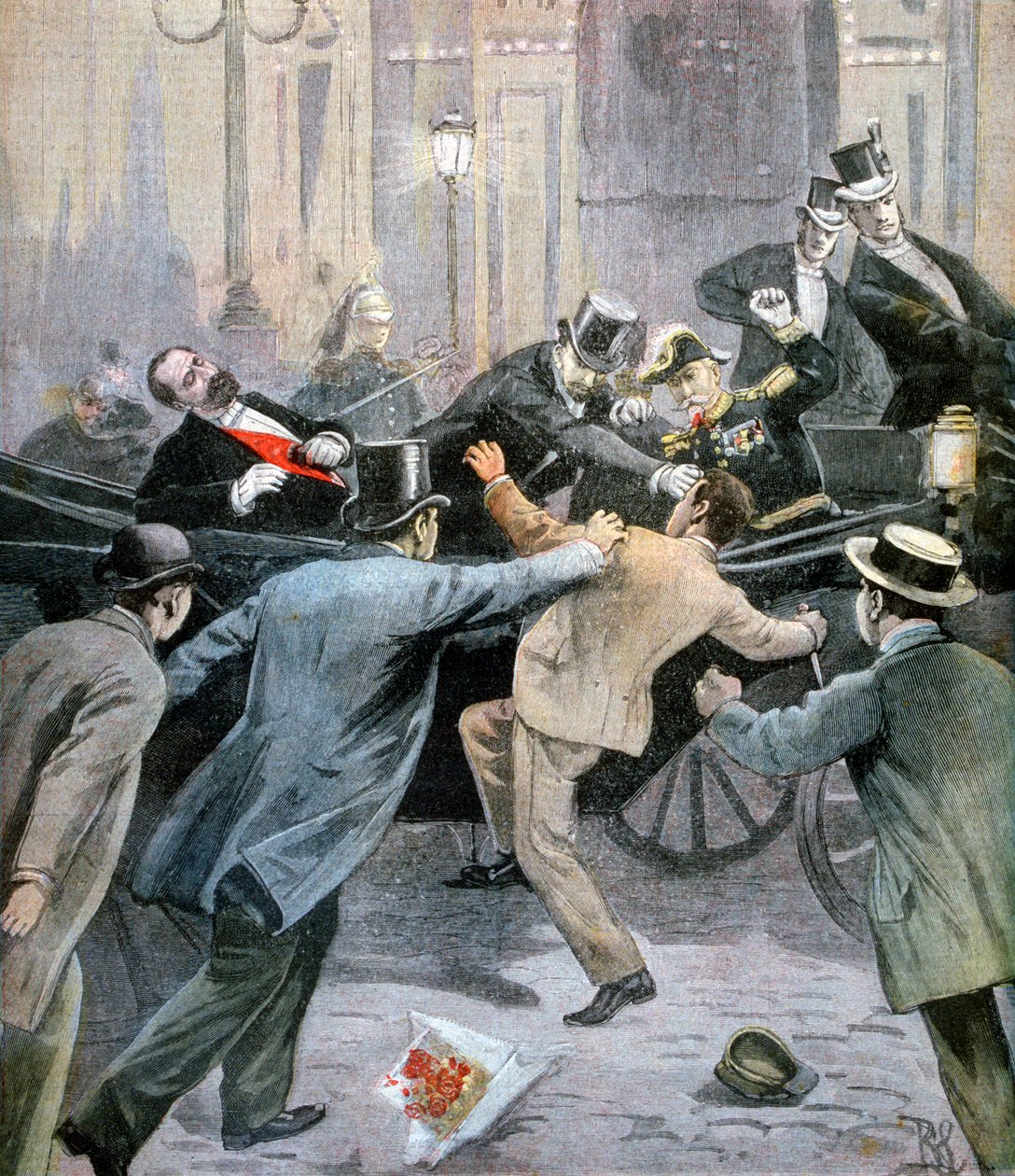 Mordet på Marie François Sadi Carnot, præsident for den tredje franske republik, 1894 af Unbekannt
