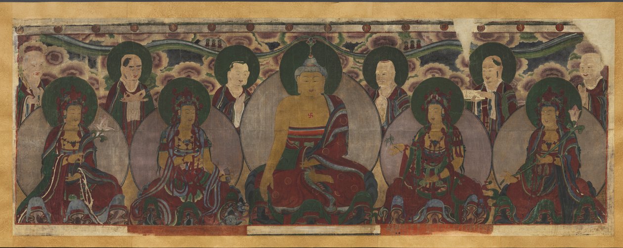 Forsamling af buddhistiske guddomme, 1846. af Unbekannt