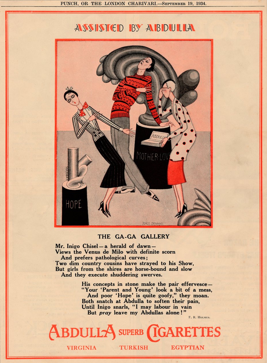 Assisteret af Abdulla - The Ga-Ga Gallery, 1934 af Unbekannt