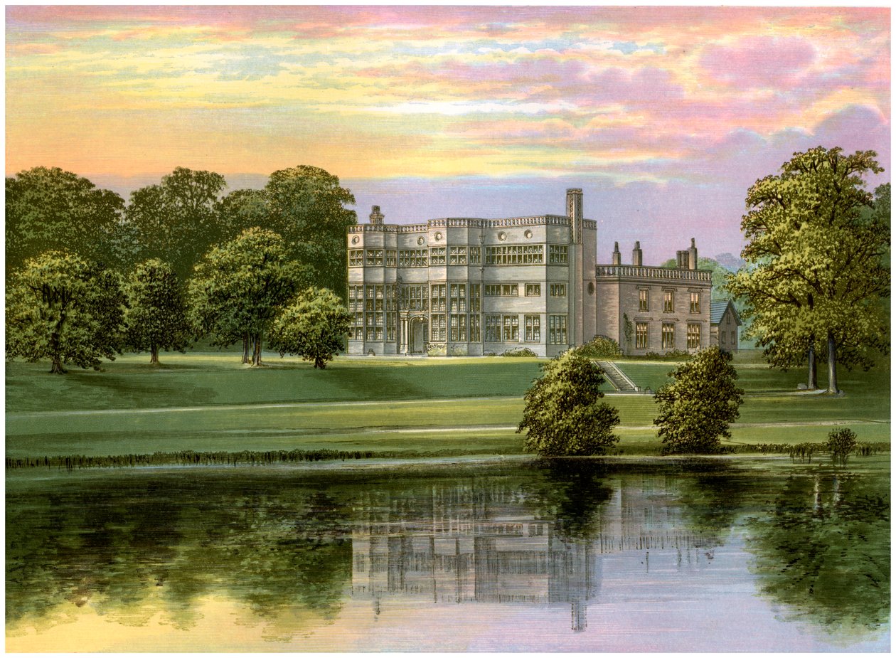 Astley Hall, Lancashire, hjemsted for Baronet de Hoghton, c1880 af Unbekannt