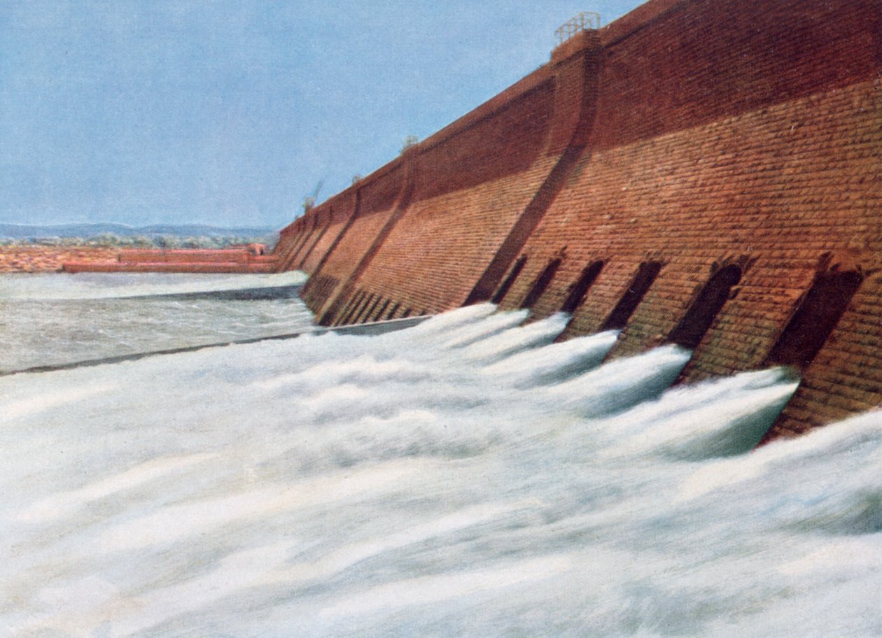 Aswan Dam, Egypten, 20. århundrede af Unbekannt