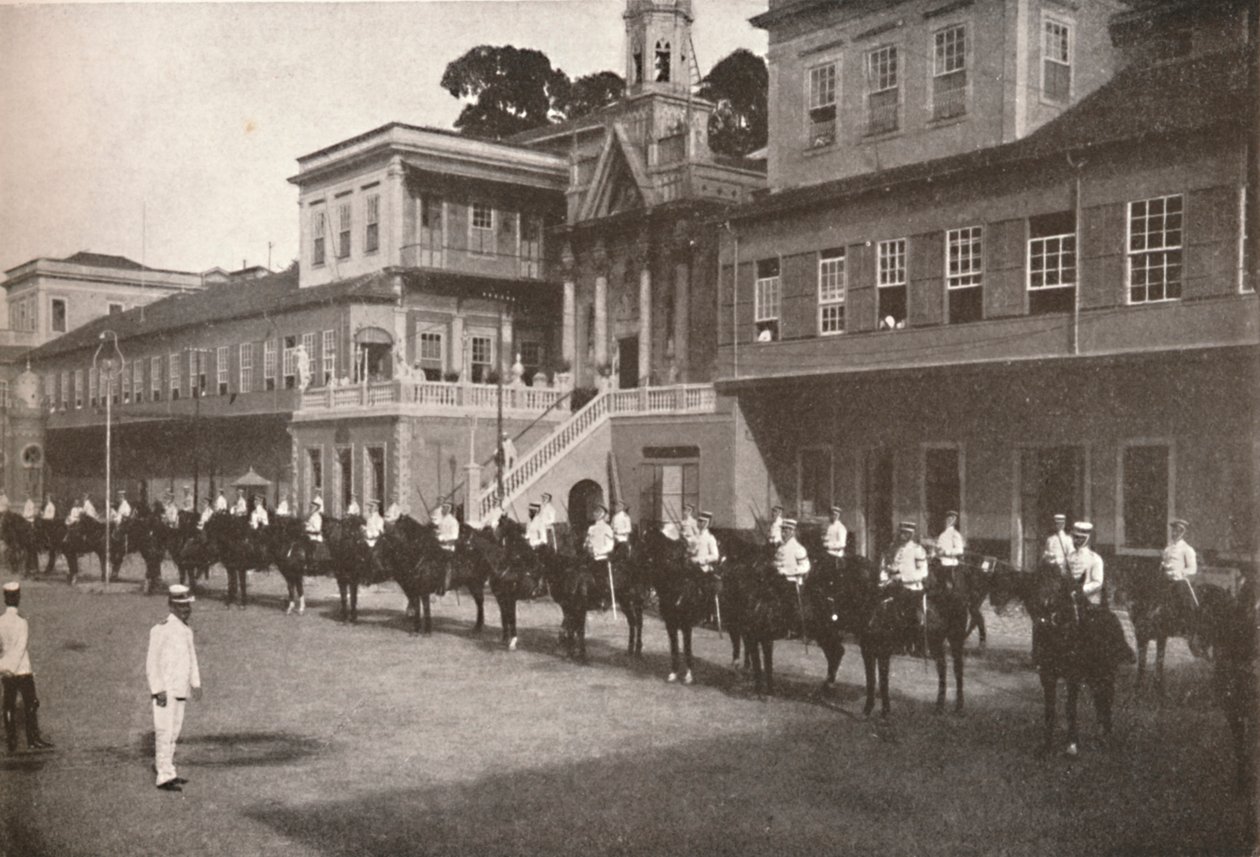 Ved Militærpolitiets hovedkvarter, 1914 af Unbekannt