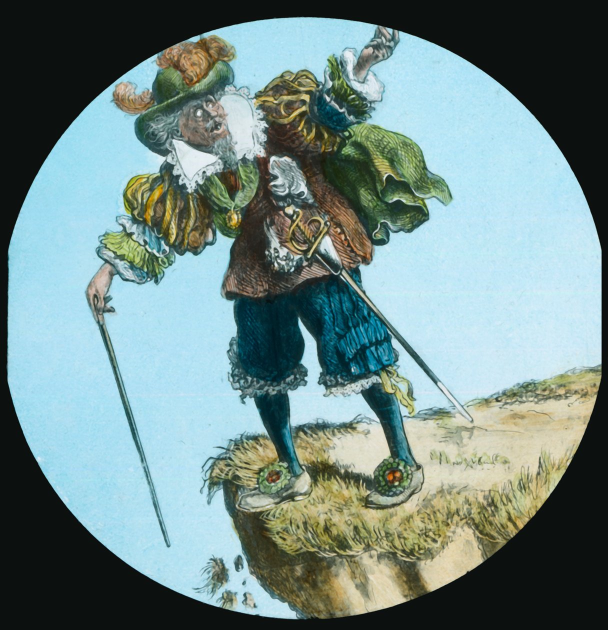 Ateist møder Pilgrim, c1910. af Unbekannt
